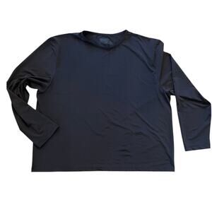 BVD black long sleeve crewneck top, men's size XXL